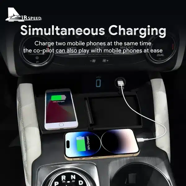 15W Car Wireless Fast Charging Holder For Ford Focus 2019 2020 2021 2022 2023 Mobile Phone Charger Board Trim Accessories - Image 3