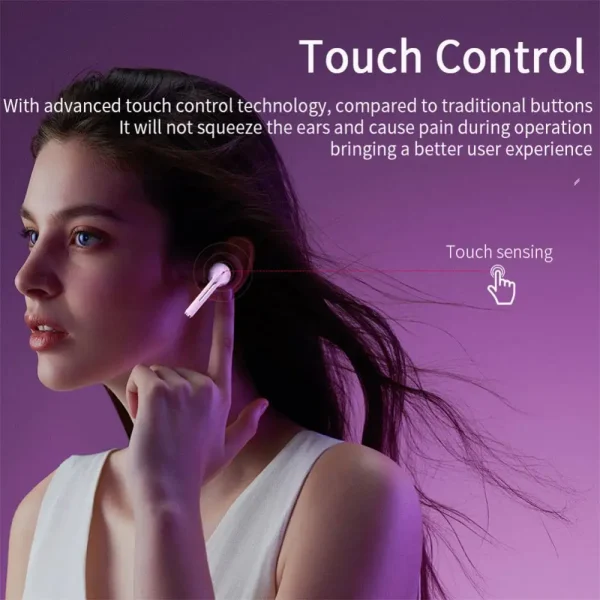 Original XIAOMI J18 Headset Wireless Earphones Bluetooth Headphones Sport Game TWS Earbuds In Ear With Mic Touch True For Stereo - Image 4