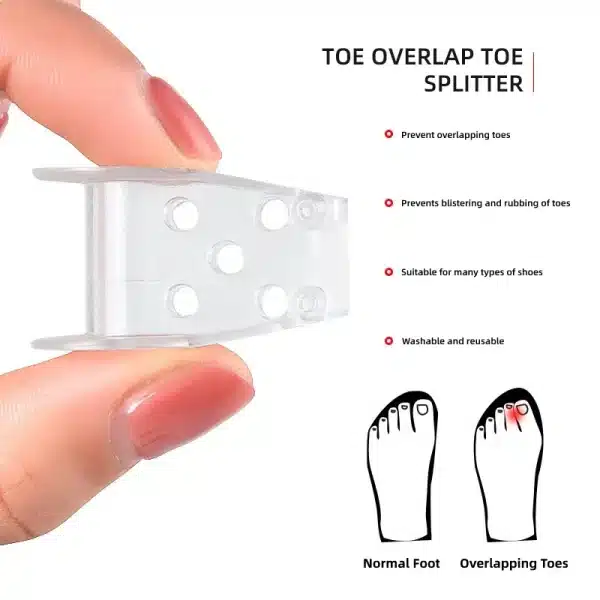 Foot Care Tools Toe Orthosis Clip Pads Big Foot Bone Care Tools Splitter Thumb Hallux Valgus Bunion Corrector Overlap Separators - Image 2