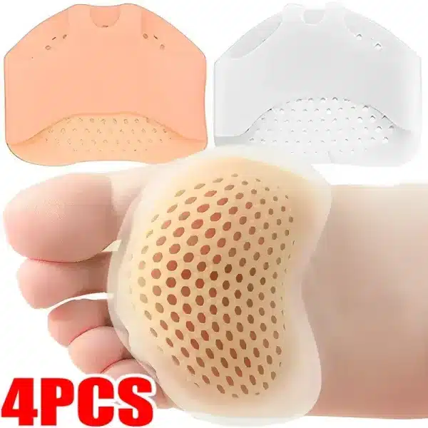 Silicone Metatarsal Pads Toe Separator Pain Relief Foot Pads Orthotics Foot Massage Insoles Forefoot Elastic Cushion Foot Care T