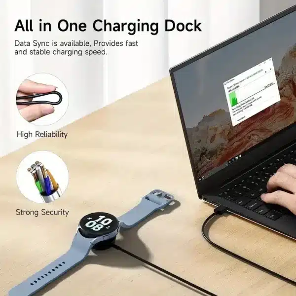 Magnetic Watch Wireless Charger For Samsung Galaxy Watch 8/7/6/5pro/5/4/3 Active 2 Portable USB Cable Fast Charging Dock Station - Image 4