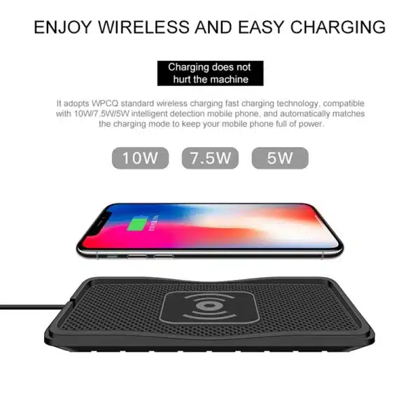 15W Wireless Car Phone Charger Fast Charging pad mat For iPhone 12 13 14 15 Pro XS Max Samsung Xiaomi Huawei Smartphone Charger - Image 5