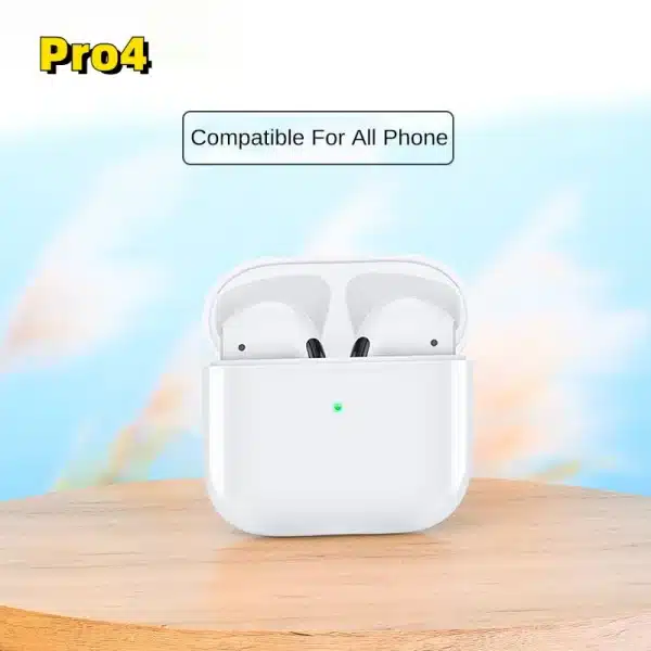 Mini Pro 4 TWS wireless headphones earphone Bluetooth-compatible 5.0 waterproof headset with mic for Xiaomi iPhone earbuds - Image 2