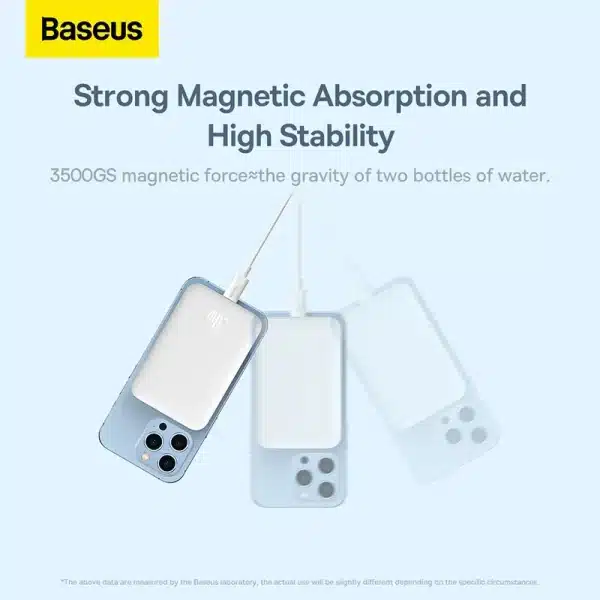 Baseus Magnetic Power Bank 20W 10000mAh Wireless Battery Magsafe Powerbank Portable Charger For iphone 14 13 12 - Image 5