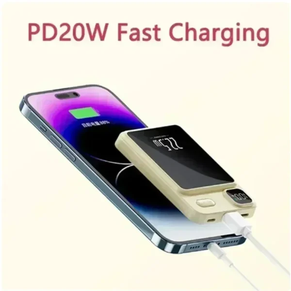 Macsafe 20000mAh Magnetic Wireless Charger Power Bank Fast Charging for iPhone 14 13 12 11 Samsung Huawei Xiaomi Mini Power Bank - Image 5