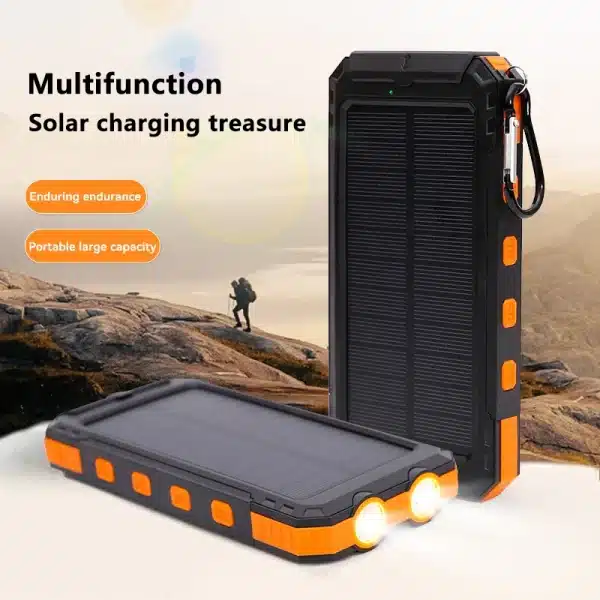 200000mAh Power Bank Fast Charging Outdoor Large Capacity External Battery Solar PowerBank Flashlight For iPhone Huawei Xiaomi - Image 4