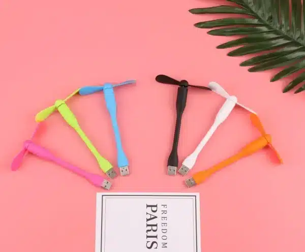 USB Small Fan Flexible Bendable Fan For Power Bank Laptop PC AC Charger Portable Hand Cool Mini Fan For Computer Summer Gadget - Image 4