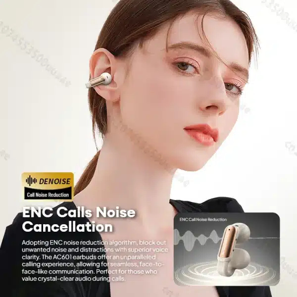 Monster OPEN AC601 Earclip TWS Earbuds Clip on Bluetooth 5.4 Earphone ENC Noise Canceling Wireless Headphone Waterproof Headset - Image 6