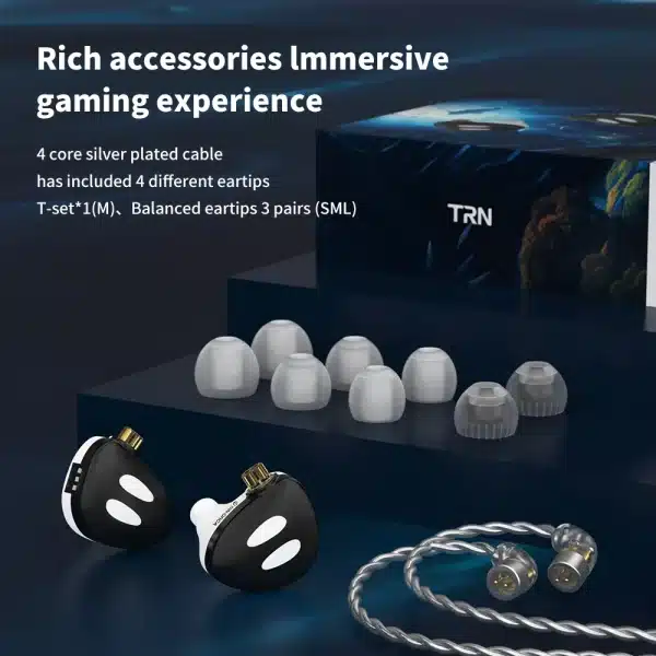 TRN ORCA Dynamic In Ear Earphones High performance Dynamic Driver IEMs Earbuds with Detachable Cable Tuning Switch Headset - Image 5