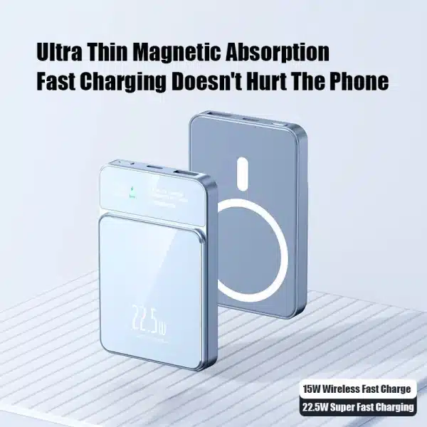 100000mAh Xiaomi Portable Magnetic Wireless Charging Mobile Power Support 22.5W Two-Way Fast Charging For Iphone Samsung Huawei - Image 5