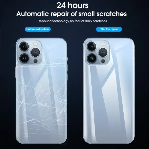 1-2Pack Back Screen Protector Side Film For iPhone 15 14 Pro Max Plus 12 13 Back Body Wrap Rim Full Protection Border Sticker - Image 3