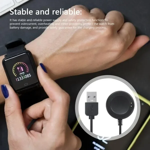 Wireless Smartwatch Charger Smart Watch Magnetic Charging Cable Cradle Portable Watch Charging Supplies For Business Trips Home - Image 3