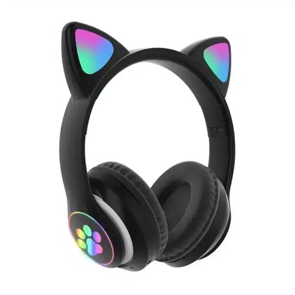 JST-28 Wireless Headphones Cat Ears Bluetooth Earphones Stereo Music Earbuds Bluetooth Sports Gaming Headset with Mic for Phones - Image 2