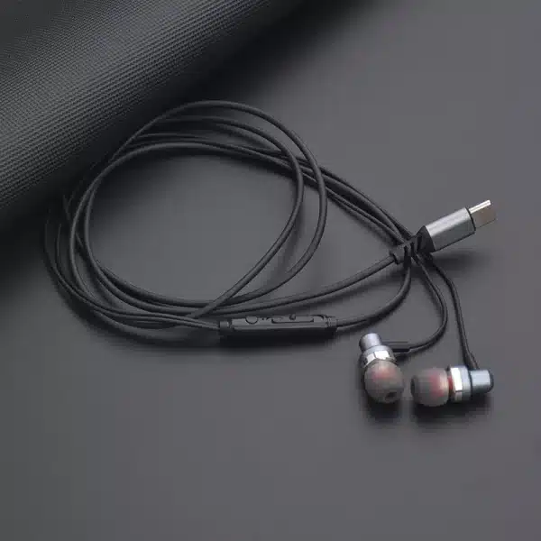 type-c In-Ear Wired Headphones Metal Design Stereo Sport Music Earbuds Handfree Gaming Headset Earphones with HD mic For Samsung - Image 3