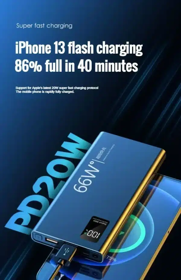 30000 mAh Power Bank 120W Super Fast Charging 100% Sufficient Capacity Portable Battery Charger For iPhone Huawei Xiaomi Samsung - Image 4
