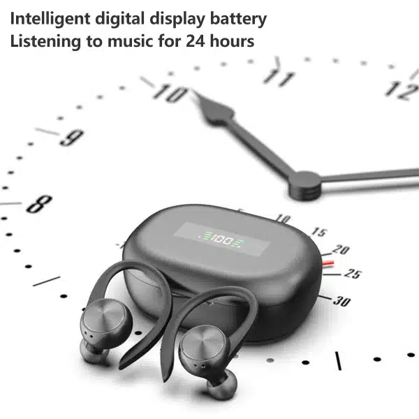 Wireless Bluetooth 5.0 Sports Headphone IPX5 Earbuds w/500mAh Charging Case Ear Hooks Earphones 3D HiFi In-Ear Wireless Headset - Image 5