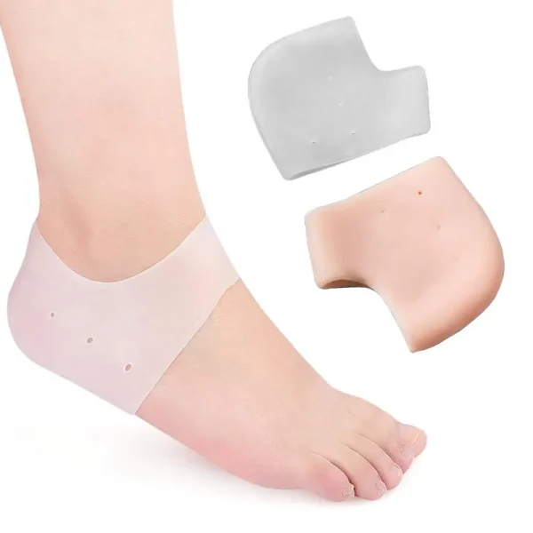 Unisex Invisible Height Increase Silicone Socks Gel Heel Pads Orthopedic Arch Support Heel Cushion Insoles Foot Massage Pad - Image 5