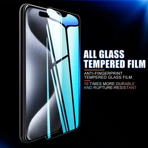 5Pcs 9H Hardness Tempered Glass On For Apple iPhone 13 14 15 Pro Max Screen Protector For iPhone 13 mini Transparent Glass Film - Image 2