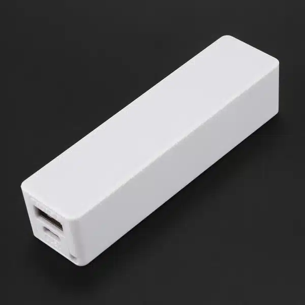 Portable External Power Bank Battery Charger 18650 with Keychain (Without Battery) (White) - Image 5