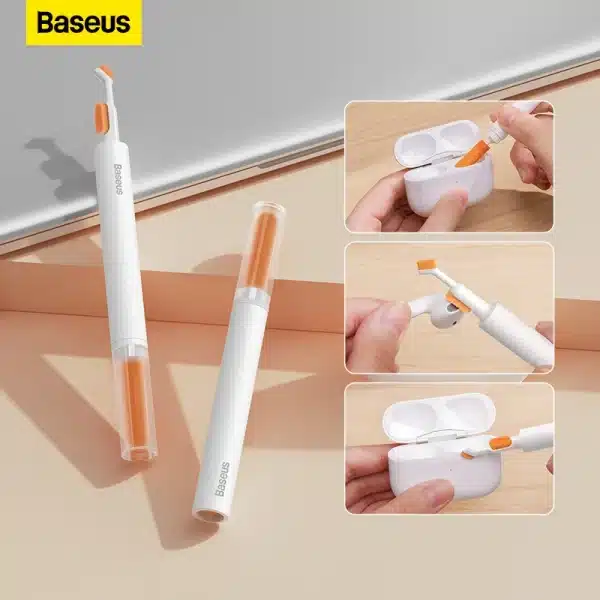 Baseus Cleaning Brush Bluetooth Earphones Cleaning Tool Cleaner Kit for Airpods Pro Earbuds Case Cleaner Kit Clean Brush Pen - Image 5