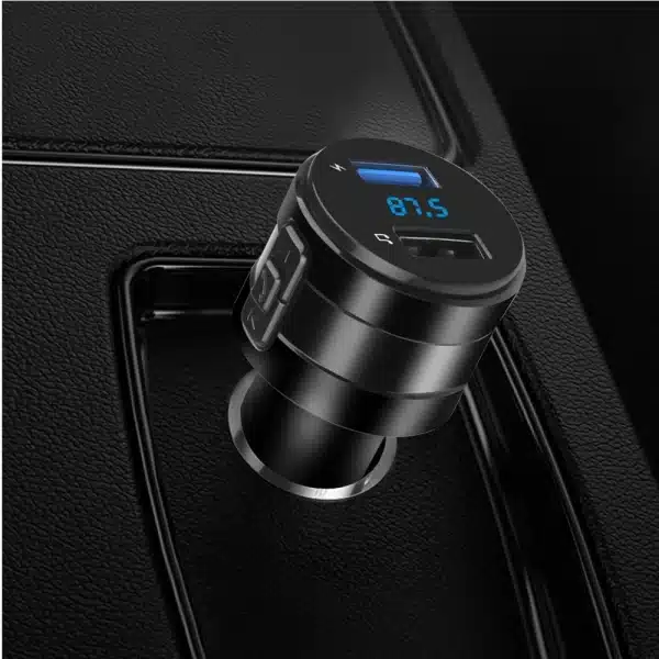 Car Bluetooth 5.0 FM Transmitter Fast Charger Wireless Handsfree Audio Receiver Auto MP3 Player 3.1A Dual USB Car Accessories - Image 2