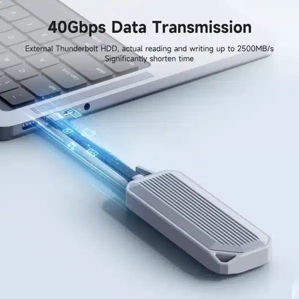 Hagibis USB4 Data Cable 40Gbps USB C to Type C Short Cable PD 240W 8K 60Hz for Thunderbolt 3/4 iPhone 16 Pro Max SSD Power Bank - Image 4