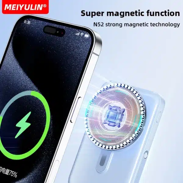 10000mAh Portable Magnetic Wireless Power Bank Stand for Apple Watch USB C Fast Charging External Battery for iPhone 15 Samsung - Image 2