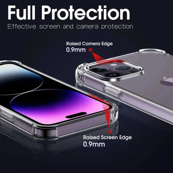 Luxury Clear Shockproof Case For iPhone 15 14 13 12 11 Pro Max Phone Cover on iPhone 13 12 14 15 Plus Back Cover Clear Case - Image 4