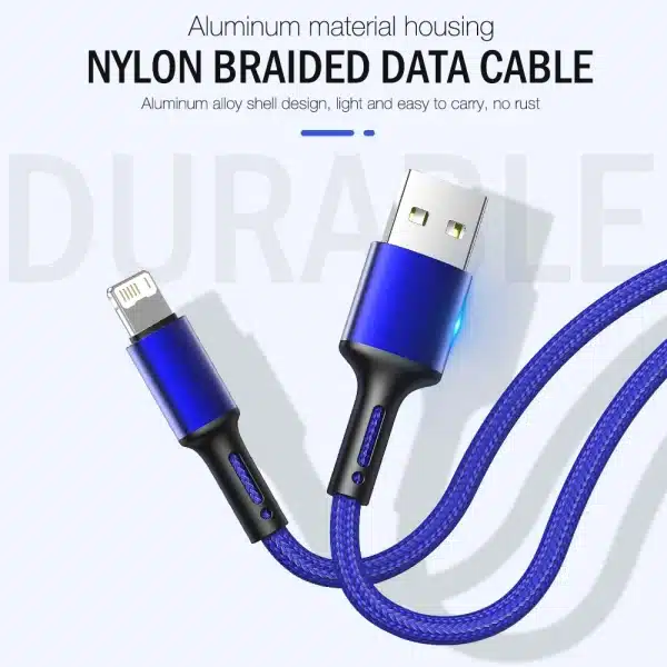 Fast Charging USB Charger Cable For iPhone 14 13 12 11 Xs Max Xr X 8 7 6 Plus 5 SE iPad Origin Mobile Phone Long Data Cord 2m 3m - Image 2