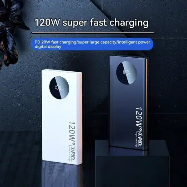 120W 50000mAh High Capacity Power Bank Fast Charging Powerbank Portable Battery Charger For iPhone Samsung Huawei 2024NEW - Image 4