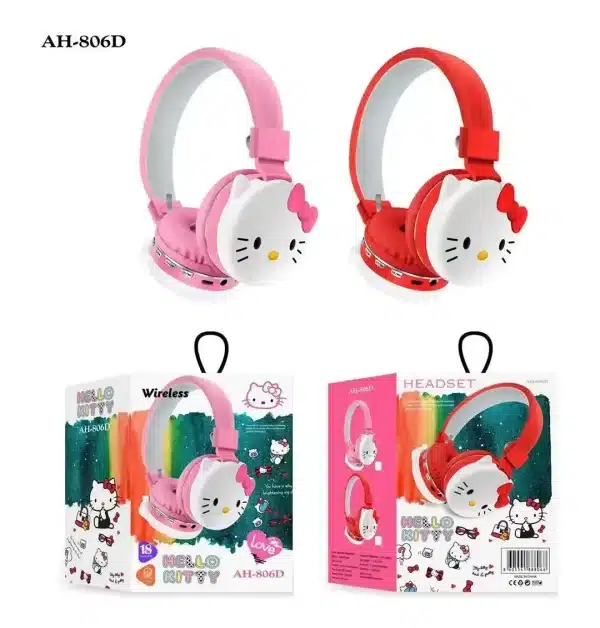 Sanrio Hello Kitty Kuromi Bluetooth Headphone Wireless Headsets Cartoon with Mic Foldable Lightweight Earphone for Phones Laptop - Image 6