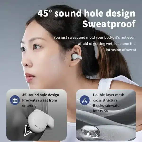 Xiaomi Mijia Original OWS Clip-on Wireless Earphones Low Latency ENC Noise Cancel Headset Long Life Game Bluetooth Headphones - Image 4