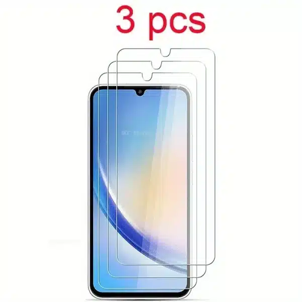 3Pcs Tempered Glass Screen Protector For Samsung Galaxy A54 A34 A14 A13 4G A24 A04 A04S A04E A23 A12 A33 A52 A52S A53 5G A72 A73 - Image 5