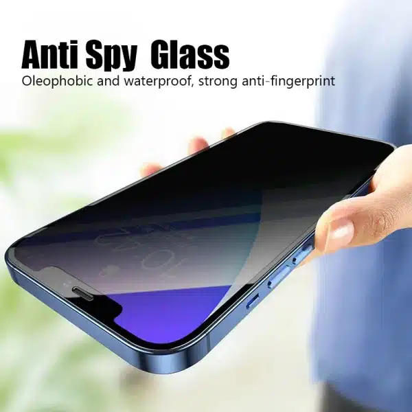 Anti Spy Screen Protector For iPhone 16 15 14 13 12 11 Pro Max X XR XS Max SE 2020 2022 13 Mini 14 Plus 8 Privacy Tempered Glass - Image 3