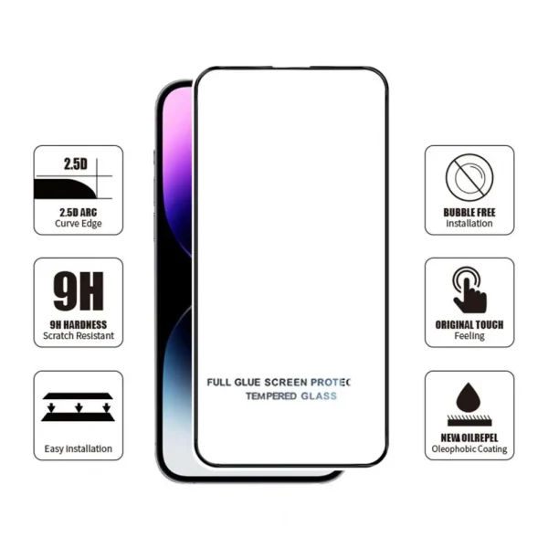 Transparent Layer Screen Protector Ultra-thin Tempered Glass Screen Protector for Iphone 15 Series Anti-scratch Bubble-free - Image 6