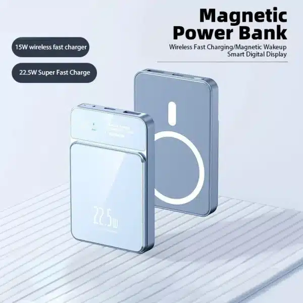 Portable Magneti Auxiliary Spare External Magnetic Battery Pack Power Bank Wireless Charger For iphone 13 14 15Pro Max Powerbank - Image 6