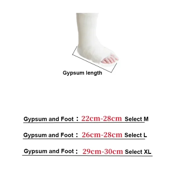 Gypsum Shoes Foot Cover Post Fracture Toe Injury Protective Cover Foot Swelling Rehabilitation Care Shoes Winter Summer Style - Image 5