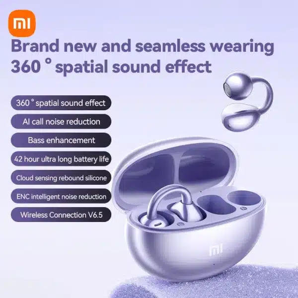 XIAOMI Mijia Wireless Earphone Open Ear M91 Ear Clip ENC Headset Bluetooth 5.4 HD Call Touch Control Headphone for Android iOS - Image 2