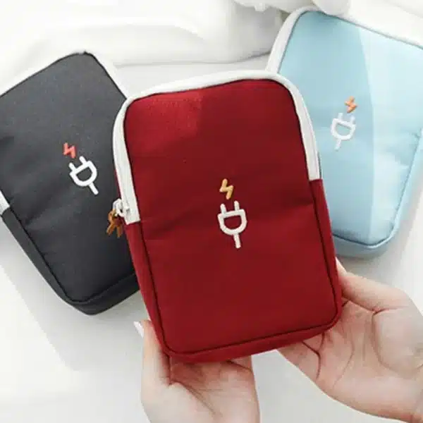 Gadget Organizer Bag Oxford Cloth For Usb Power Bank Travel Electronics Accessories Storage Pouch Portable Digital Cable Bag - Image 3