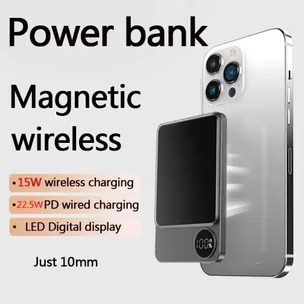 10000mAh Powerbank PD 22.5W Portable Magsafe Power Bank Fast Charge for iPhone 15 14 13 Pro Max External Battery Power Banks - Image 2