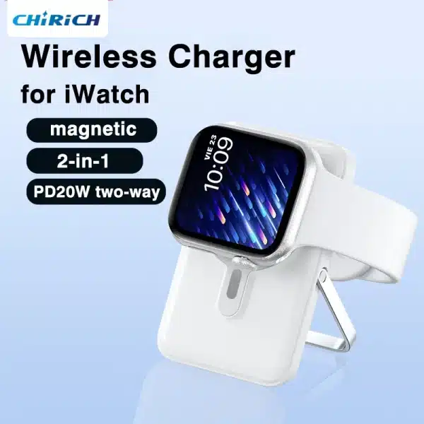 10000mAh Wireless Power Bank With Foldable Stand PD20W Charger External Battery Magnetic Powerbank For Apple Watch iWatch iPhone - Image 4