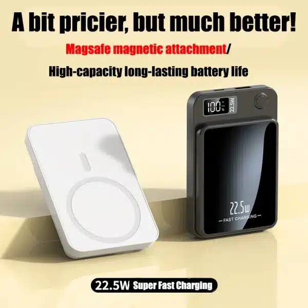 Xiaomi Mijia 100000mAh Magnetic Qi Wireless Charger Power Bank 22.5W Mini Powerbank For iPhone Samsung Huawei Fast Charging - Image 4
