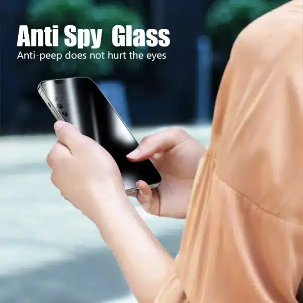 Anti Spy Screen Protector For iPhone 16 15 14 13 12 11 Pro Max X XR XS Max SE 2020 2022 13 Mini 14 Plus 8 Privacy Tempered Glass - Image 4