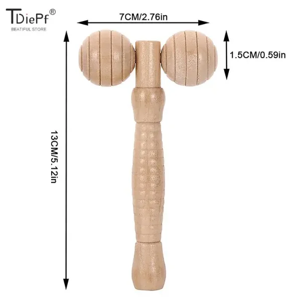 New 2/4/8/10 Wheels Wooden Car Roller Relaxing Hand Massage Arched Handle Massager For Face Neck Head Foot Acupoint Muscle Relax - Image 6