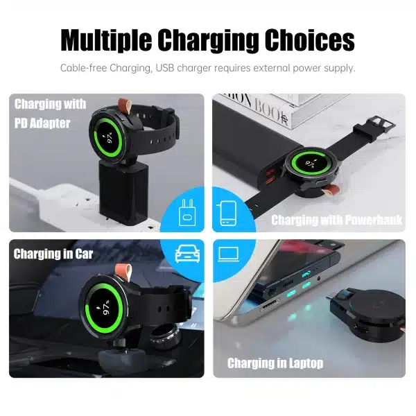 Magnetic Wireless Charging Cable Cord Portable USB Travel Cordless Wireless Charger for Samsung Galaxy Watch Ultra/Watch 7/6 - Image 4