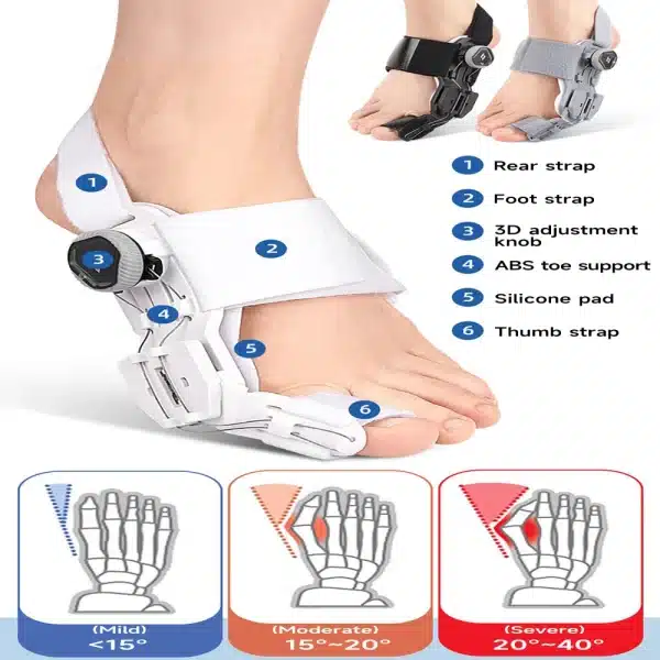 Bunion Corrector Unisex Foot Hallux Valgus Braces Rotatable Toe Separator Straightener Adjustable Pedicure Finger Toe Corrector - Image 2