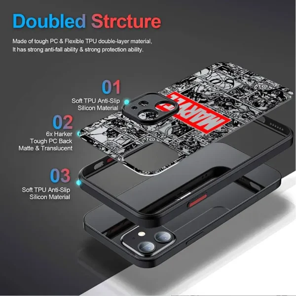 Marvel Spiderman Ironman Phone Case for iPhone XR X 14 16 Plus XS Max 8 Plus 13 Mini 15 Pro Max 12 11 Pro 7 12 Pro Matte Cover - Image 6