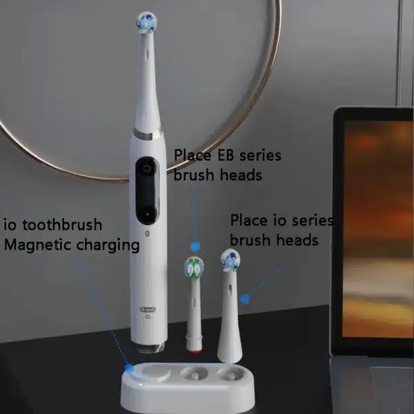 Compitable with Oral B io Electric toothbrush charger Magnetic wireless induction base toothbrush head rack storage stand,io3-10 - Image 2