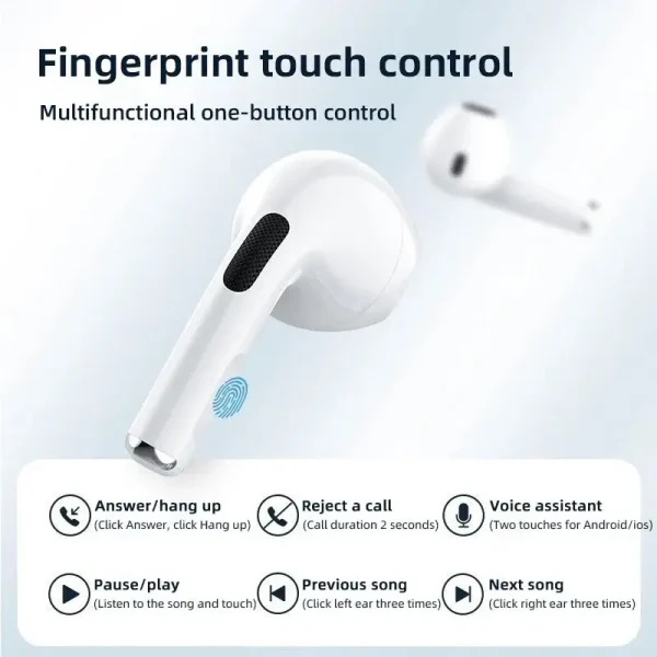 Xiaomi Original Air Pro 6 Earphone TWS 9D HIFI Headset Bluetooth Music Earbuds For IPhone Android Wireless Pods Headphones - Image 3