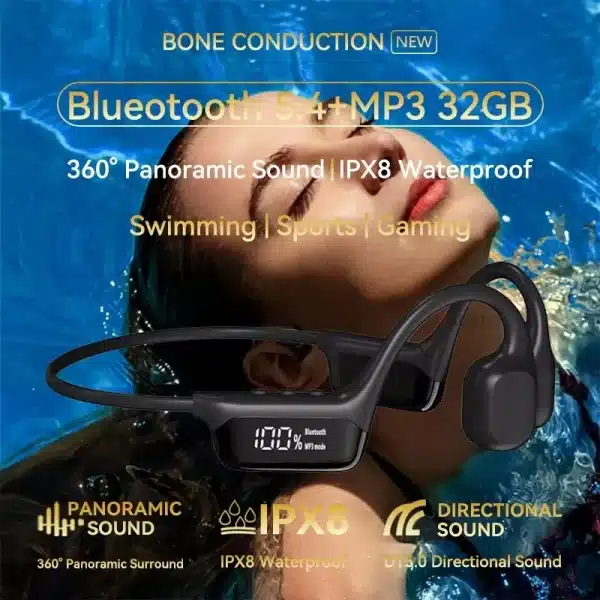 Xiaomi Bone Conduction Earphone Wireless Open Headset Bluetooth 5.3 IPX8 Swimming Bluetooth Headphones 32GB MP3 Sports Earbuds - Image 6